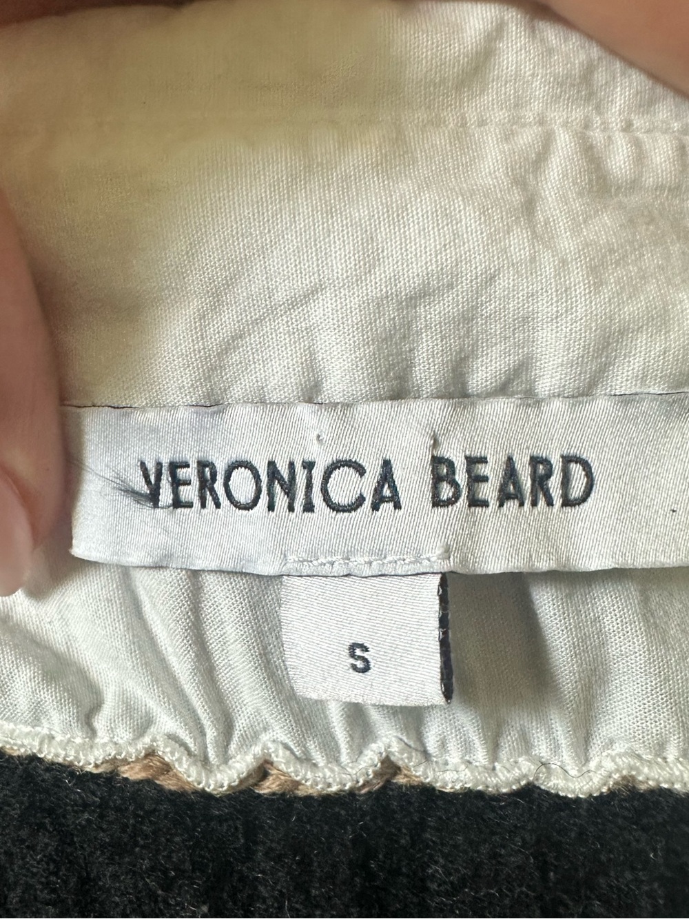Veronica Beard Spear Mixed-Media Button-Front Vest Top Small‎ - Picture 4 of 6